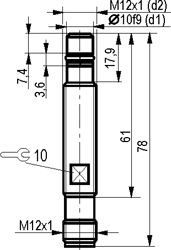 Габариты ISB WC210S8-31P-1,5-ZS4-5